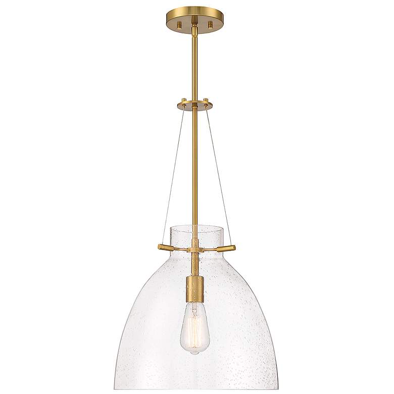 Image 1 Savoy House Foster 14" Wide Warm Brass Pendant Light