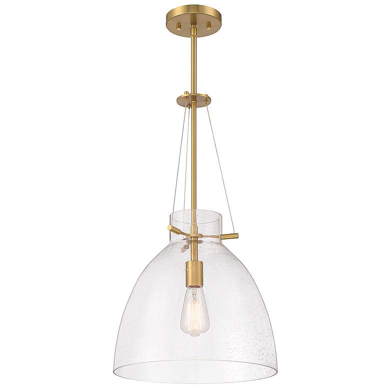 Image 5 Savoy House Foster 14" Wide Warm Brass Pendant Light more views