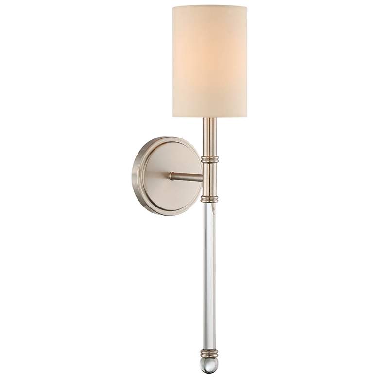 Image 1 Savoy House Fremont 21" High Satin Nickel Wall Sconce