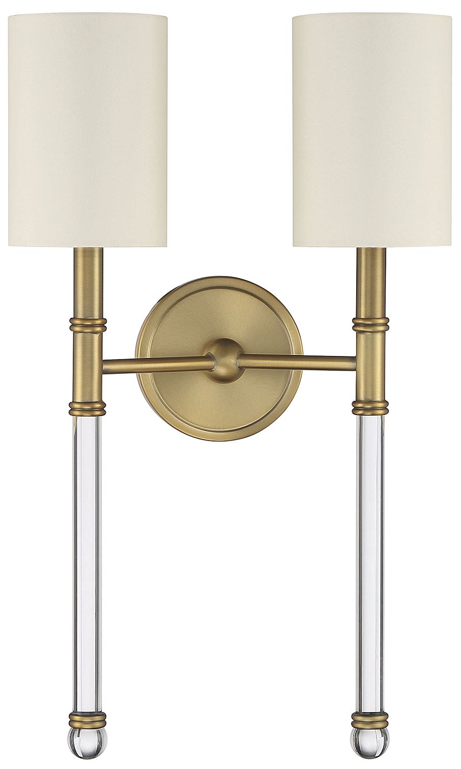 Image 3 Savoy House Fremont 21" High Warm Brass 2-Light Wall Sconce more views