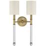 3_Savoy House Fremont 21" High Warm Brass 2-Light Wall Sconce more views