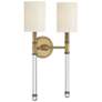 4_Savoy House Fremont 21" High Warm Brass 2-Light Wall Sconce more views