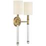 5_Savoy House Fremont 21" High Warm Brass 2-Light Wall Sconce more views