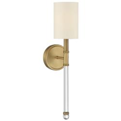 Savoy House Fremont 21" High Warm Brass Wall Sconce