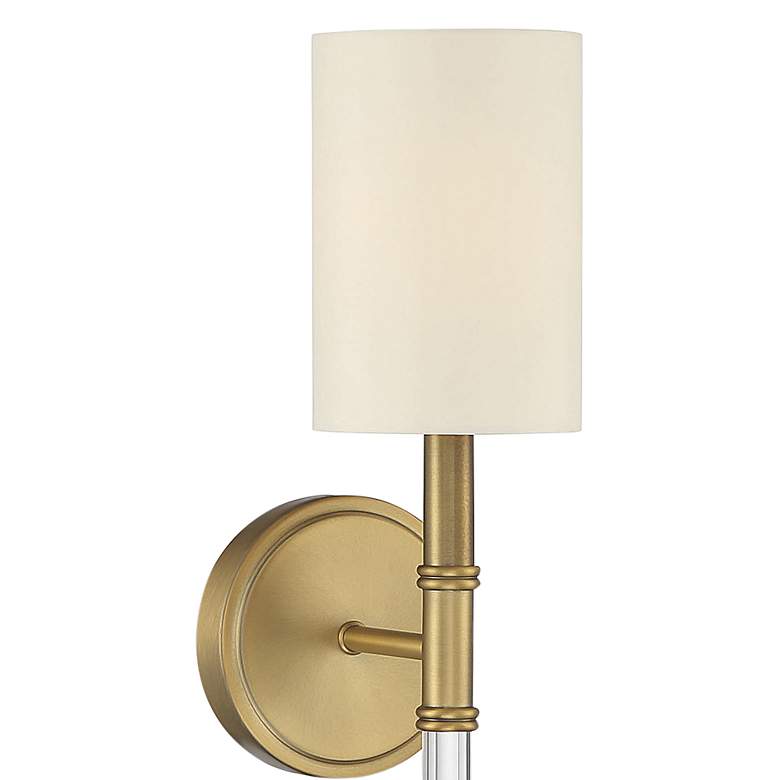 Image 2 Savoy House Fremont 21" High Warm Brass Wall Sconce more views
