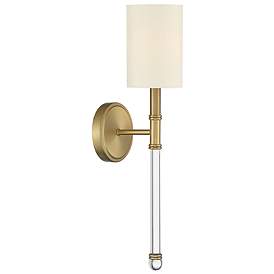 Image5 of Savoy House Fremont 21" High Warm Brass Wall Sconce more views