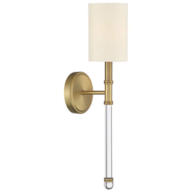 Image 5 Savoy House Fremont 21" High Warm Brass Wall Sconce more views