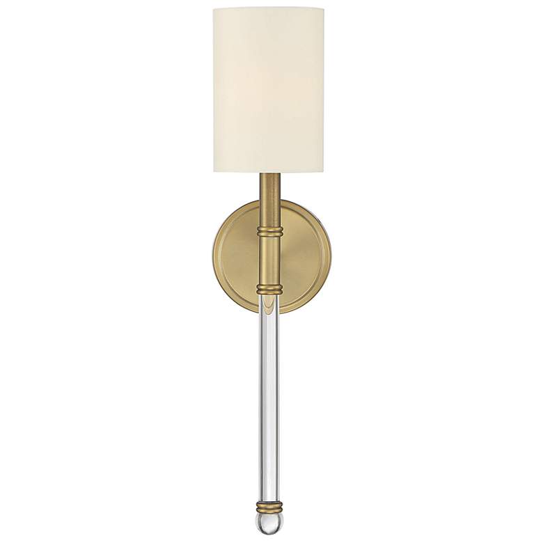 Image 6 Savoy House Fremont 21" High Warm Brass Wall Sconce more views