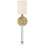 6_Savoy House Fremont 21" High Warm Brass Wall Sconce more views