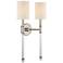 Savoy House Fremont 21"H Satin Nickel 2-Light Wall Sconce