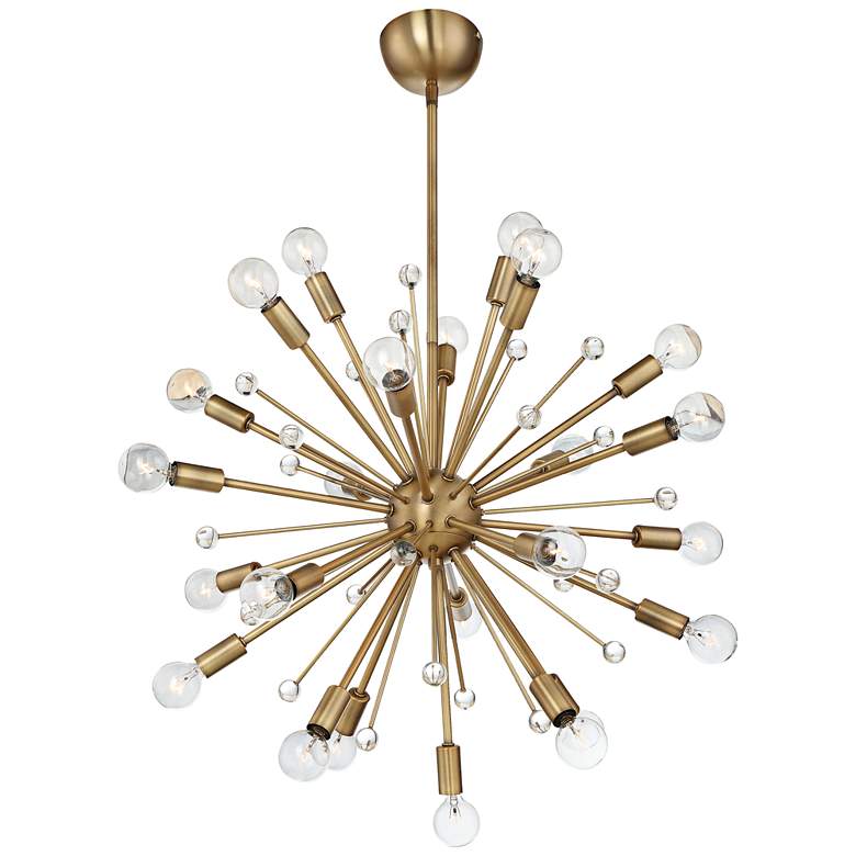 Image 2 Savoy House Galea 23" Wide Warm Brass 24-Light Chandelier