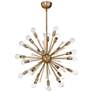 3_Savoy House Galea 23" Wide Warm Brass 24-Light Chandelier more views