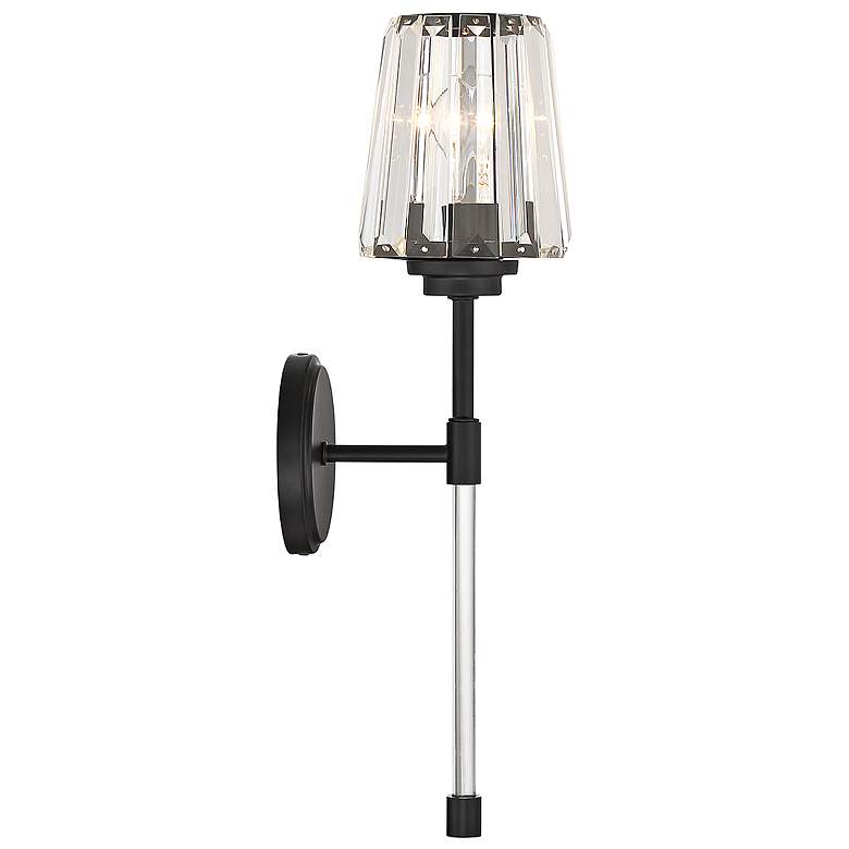 Image 6 Savoy House Garnet 20 1/2" High Matte Black Wall Sconce more views