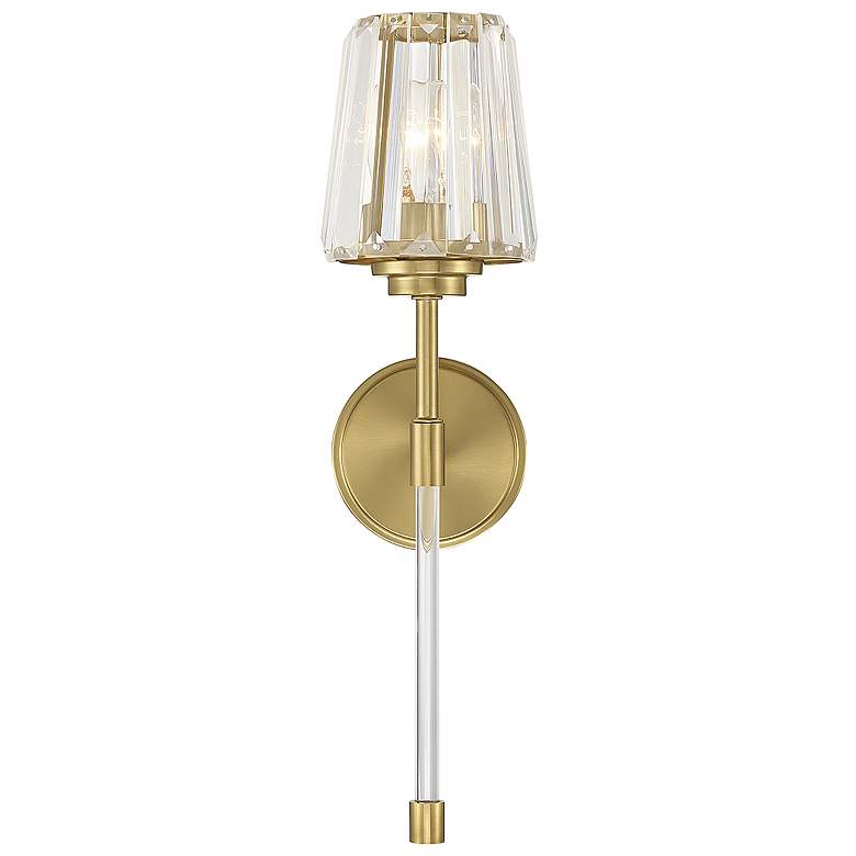Image 3 Savoy House Garnet 20 1/2" High Warm Brass Wall Sconce more views