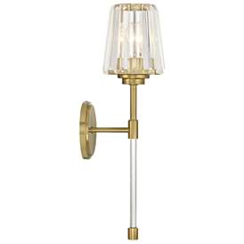 Image5 of Savoy House Garnet 20 1/2" High Warm Brass Wall Sconce more views