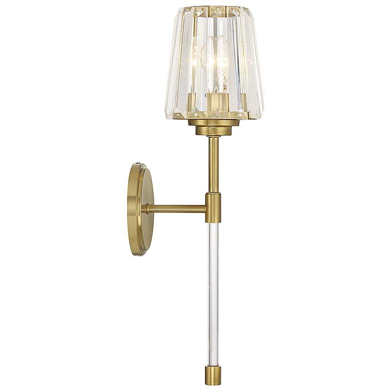 Image 5 Savoy House Garnet 20 1/2" High Warm Brass Wall Sconce more views