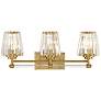 1_Savoy House Garnet 24" Wide Warm Brass 3-Light Bath Light