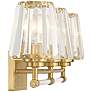 6_Savoy House Garnet 24" Wide Warm Brass 3-Light Bath Light more views