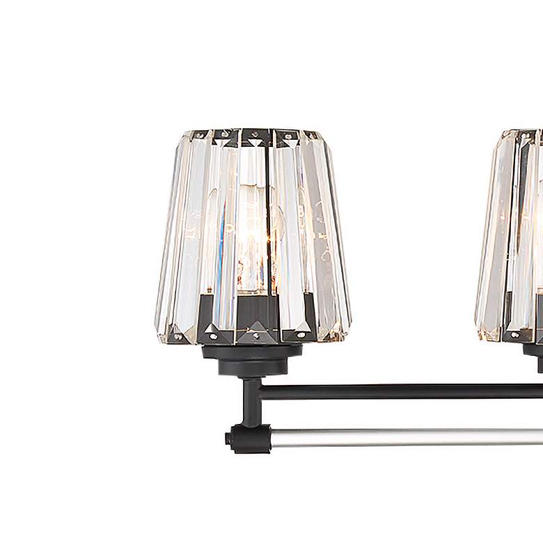Image 2 Savoy House Garnet 32" Wide Matte Black 4-Light Bath Light more views