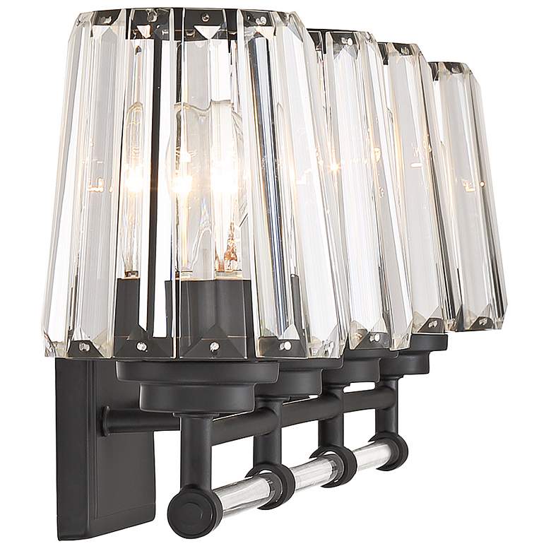 Image 3 Savoy House Garnet 32" Wide Matte Black 4-Light Bath Light more views