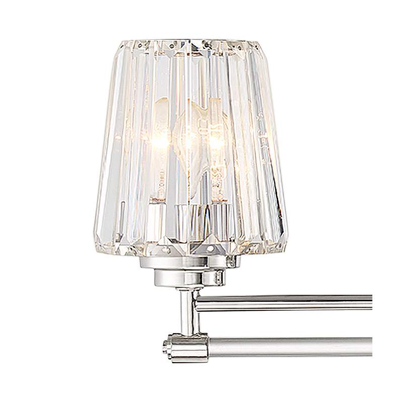 Image 2 Savoy House Garnet 32"W Polished Nickel 4-Light Bath Light more views