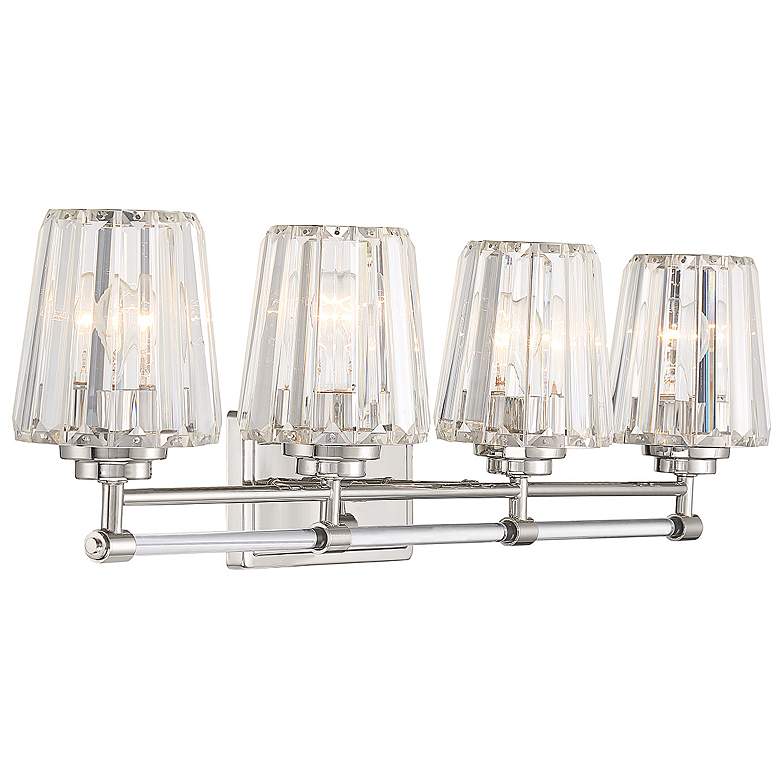 Image 5 Savoy House Garnet 32"W Polished Nickel 4-Light Bath Light more views
