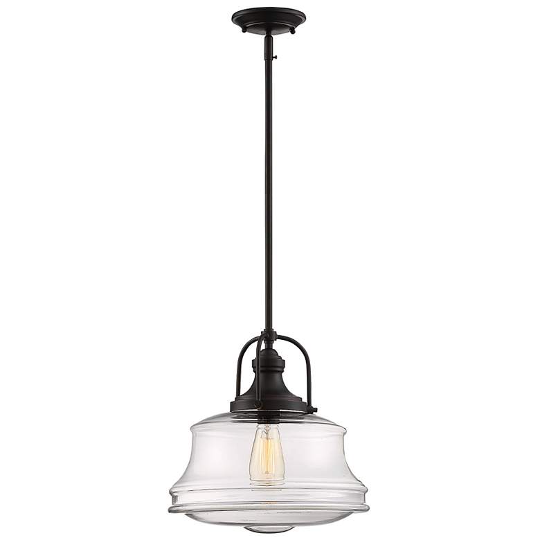 Image 2 Savoy House Garvey 14" Wide English Bronze Pendant Light