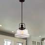 1_Savoy House Garvey 14" Wide English Bronze Pendant Light