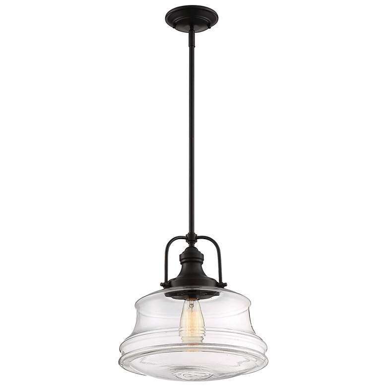 Image 3 Savoy House Garvey 14" Wide English Bronze Pendant Light more views