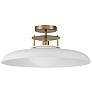 Thumbnail2 of Savoy House Gavin 20" White & Warm Brass Accents 1-Light Ceiling L more views