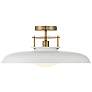 Thumbnail3 of Savoy House Gavin 20" White & Warm Brass Accents 1-Light Ceiling L more views