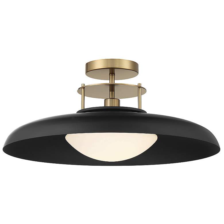 Image 1 Savoy House Gavin 20" Wide Matte Black Ceiling Light