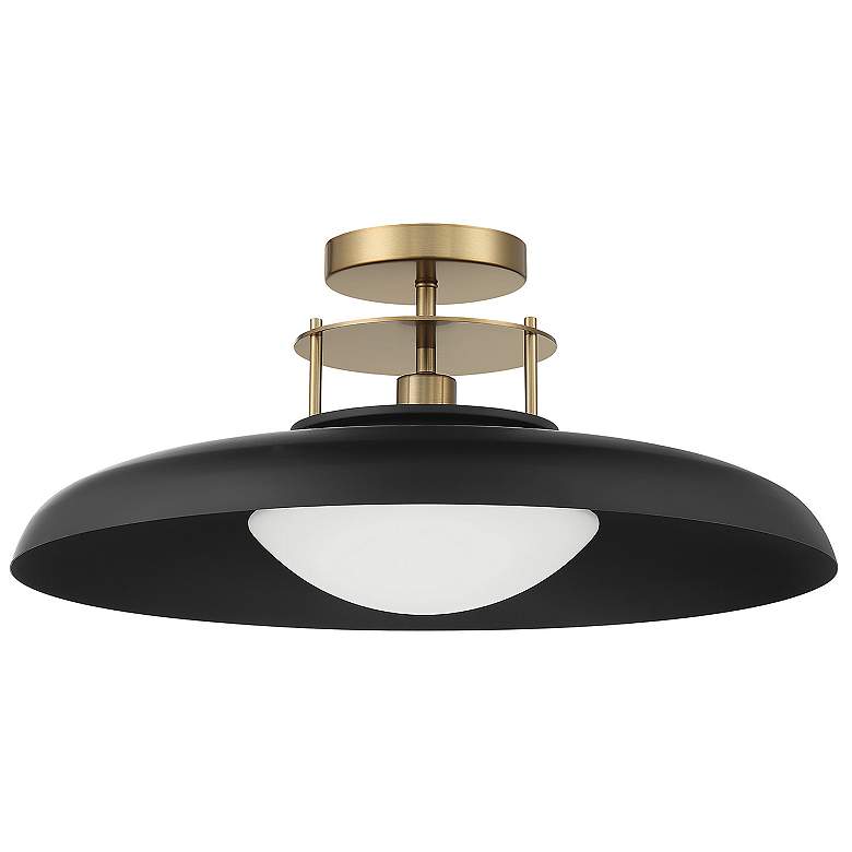 Image 2 Savoy House Gavin 20" Wide Matte Black Ceiling Light more views