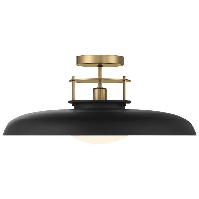 Image 3 Savoy House Gavin 20" Wide Matte Black Ceiling Light more views