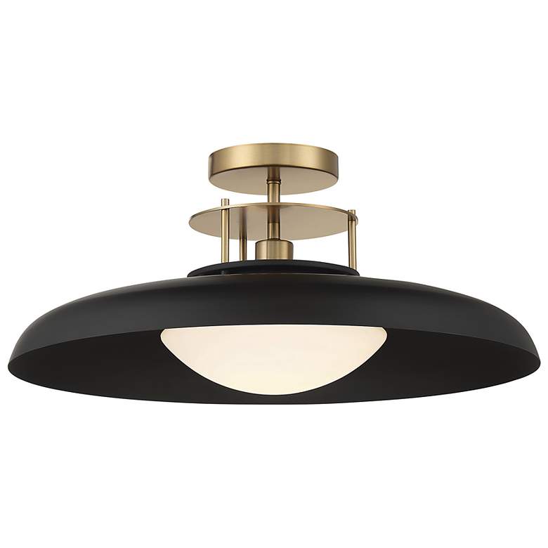 Image 5 Savoy House Gavin 20" Wide Matte Black Ceiling Light more views