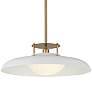 Savoy House Gavin 20" Wide White with Warm Brass Accents 1-Light Penda