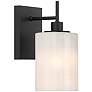 1_Savoy House Gemsa 9 3/4" High Matte Black Wall Sconce