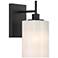 Savoy House Gemsa 9 3/4" High Matte Black Wall Sconce