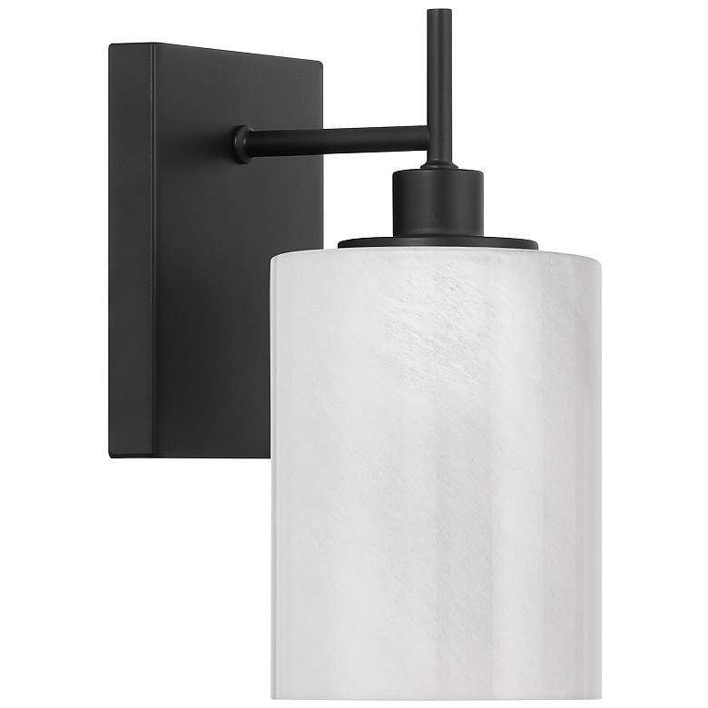 Image 2 Savoy House Gemsa 9 3/4" High Matte Black Wall Sconce more views