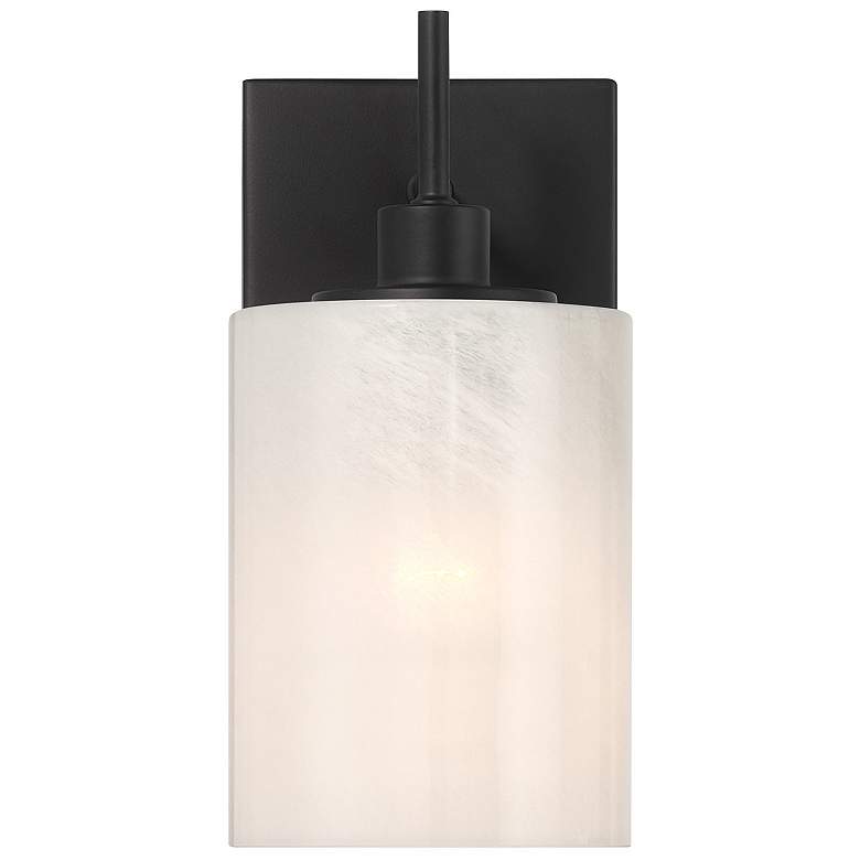 Image 3 Savoy House Gemsa 9 3/4" High Matte Black Wall Sconce more views