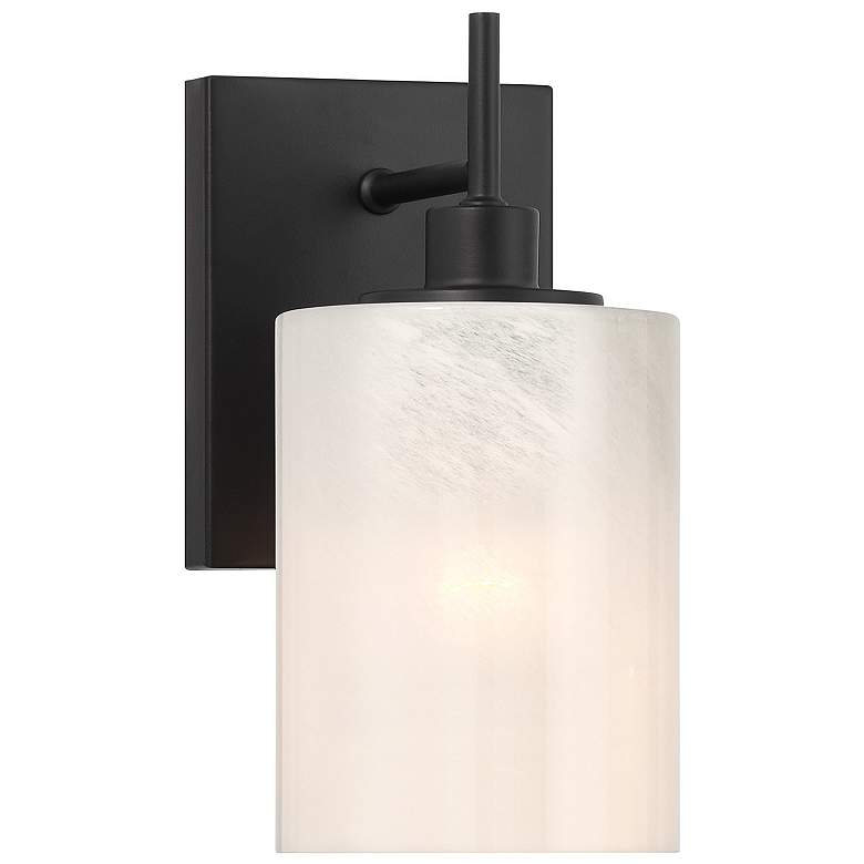 Image 4 Savoy House Gemsa 9 3/4" High Matte Black Wall Sconce more views