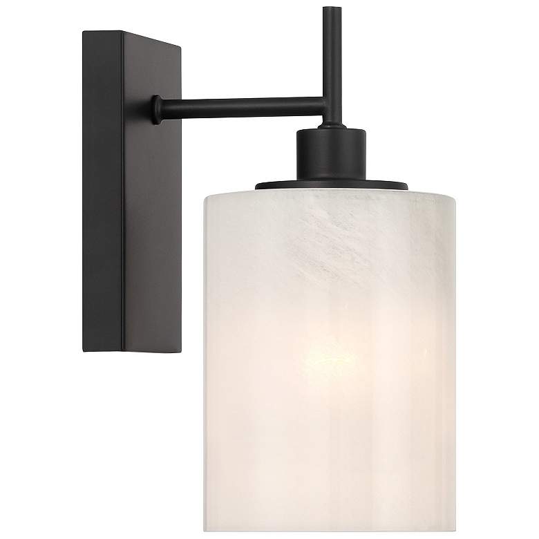 Image 5 Savoy House Gemsa 9 3/4" High Matte Black Wall Sconce more views