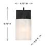 6_Savoy House Gemsa 9 3/4" High Matte Black Wall Sconce more views