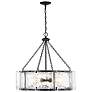 1_Savoy House Genry 26" Wide Matte Black Pendant Light