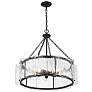 3_Savoy House Genry 26" Wide Matte Black Pendant Light more views
