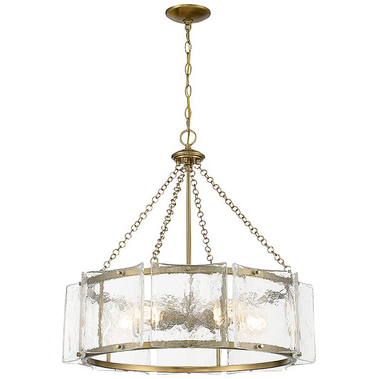 Image 4 Savoy House Genry 26 inch Wide Warm Brass 5-Light Pendant more views