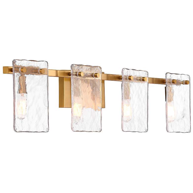 Image 4 Savoy House Genry 35"W Warm Brass 4-Light Vanity Bath Light more views