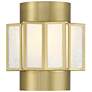 1_Savoy House Gideon 11" High Warm Brass 2-Light Wall Sconce