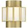 Savoy House Gideon 11" High Warm Brass 2-Light Wall Sconce