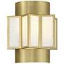 3_Savoy House Gideon 11" High Warm Brass 2-Light Wall Sconce more views